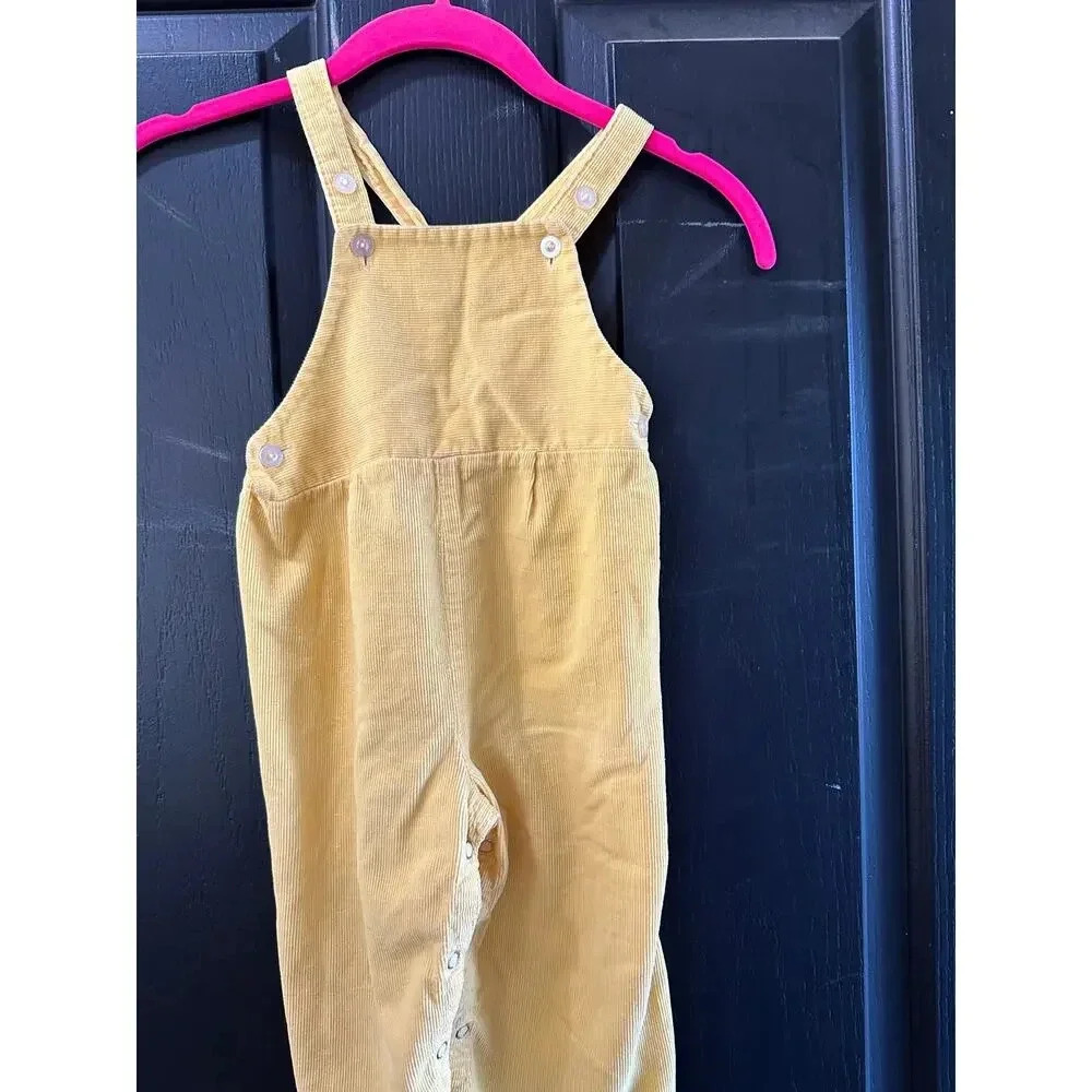 Toddletime JCPenney Yellow Corduroy Overalls Size 2